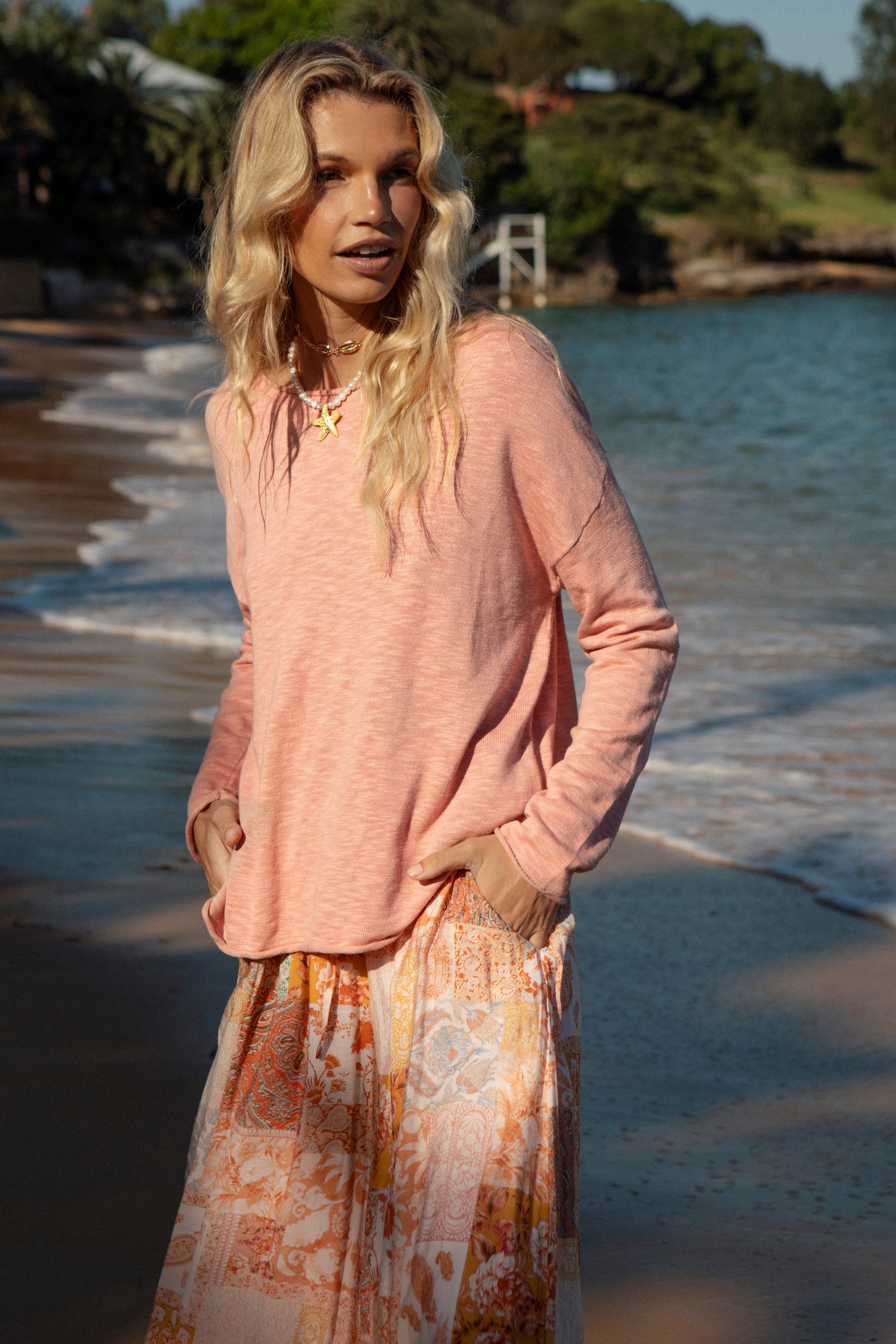 Sienna Top - Salmon