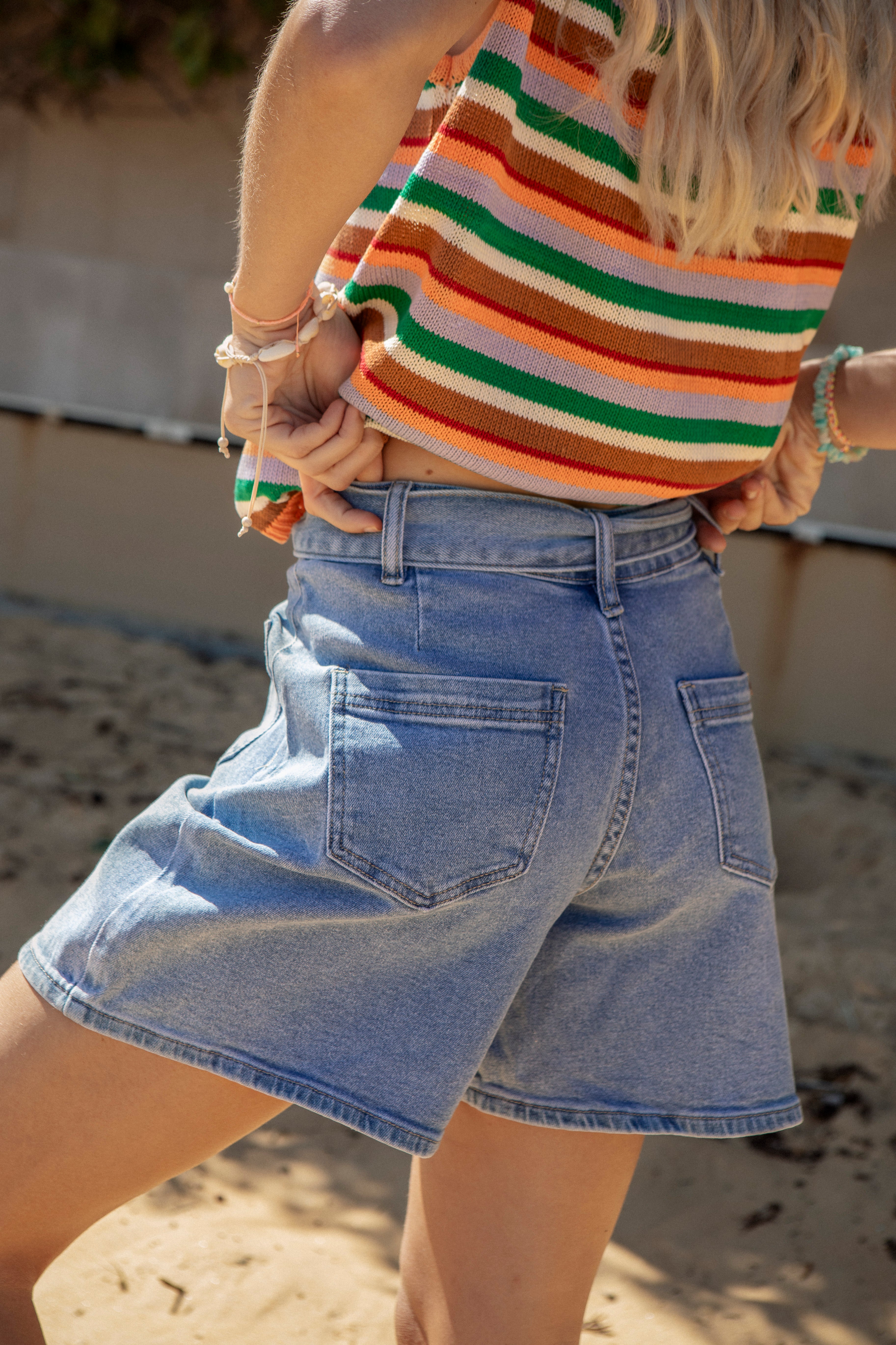 Sandy Denim Short