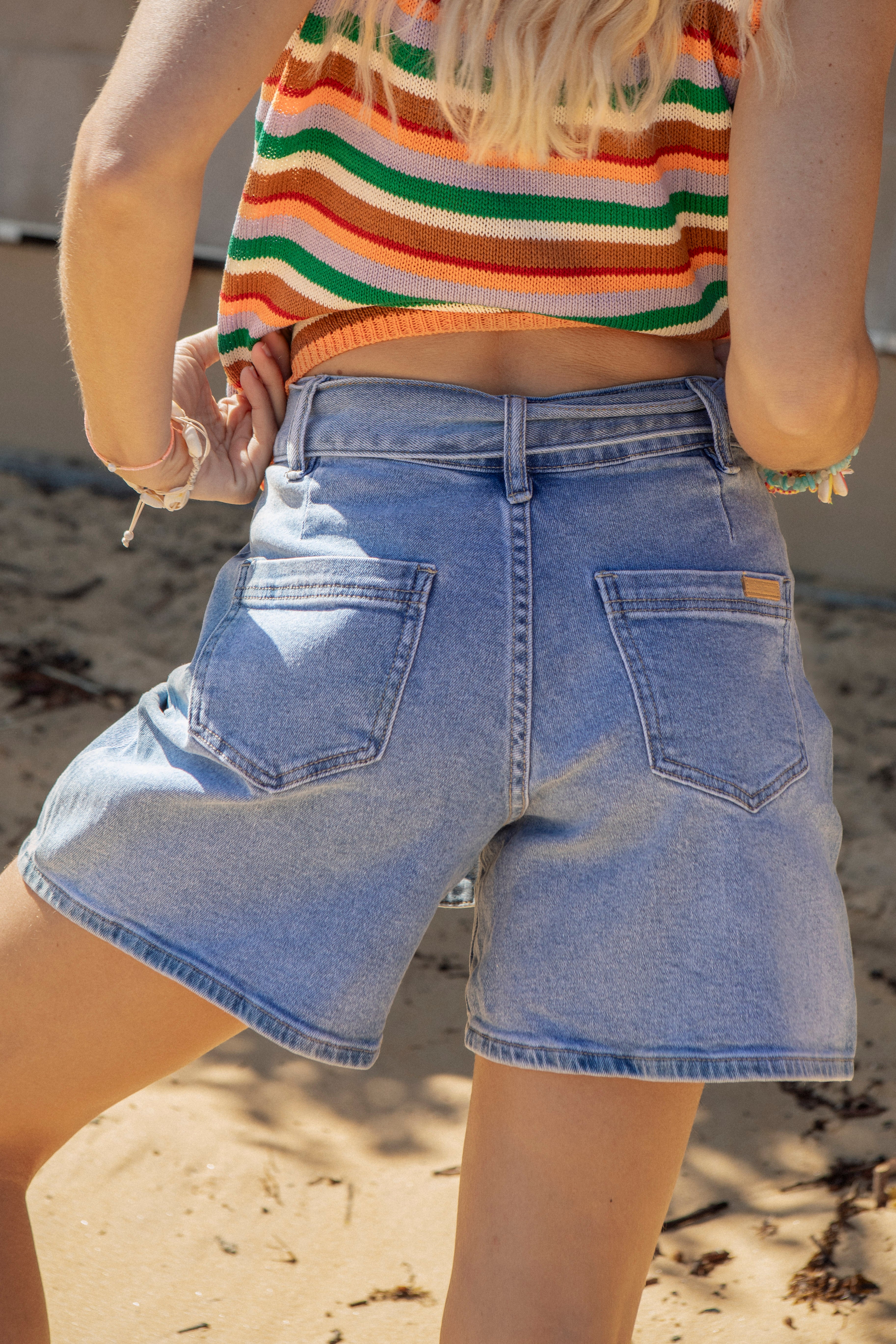 Sandy Denim Short