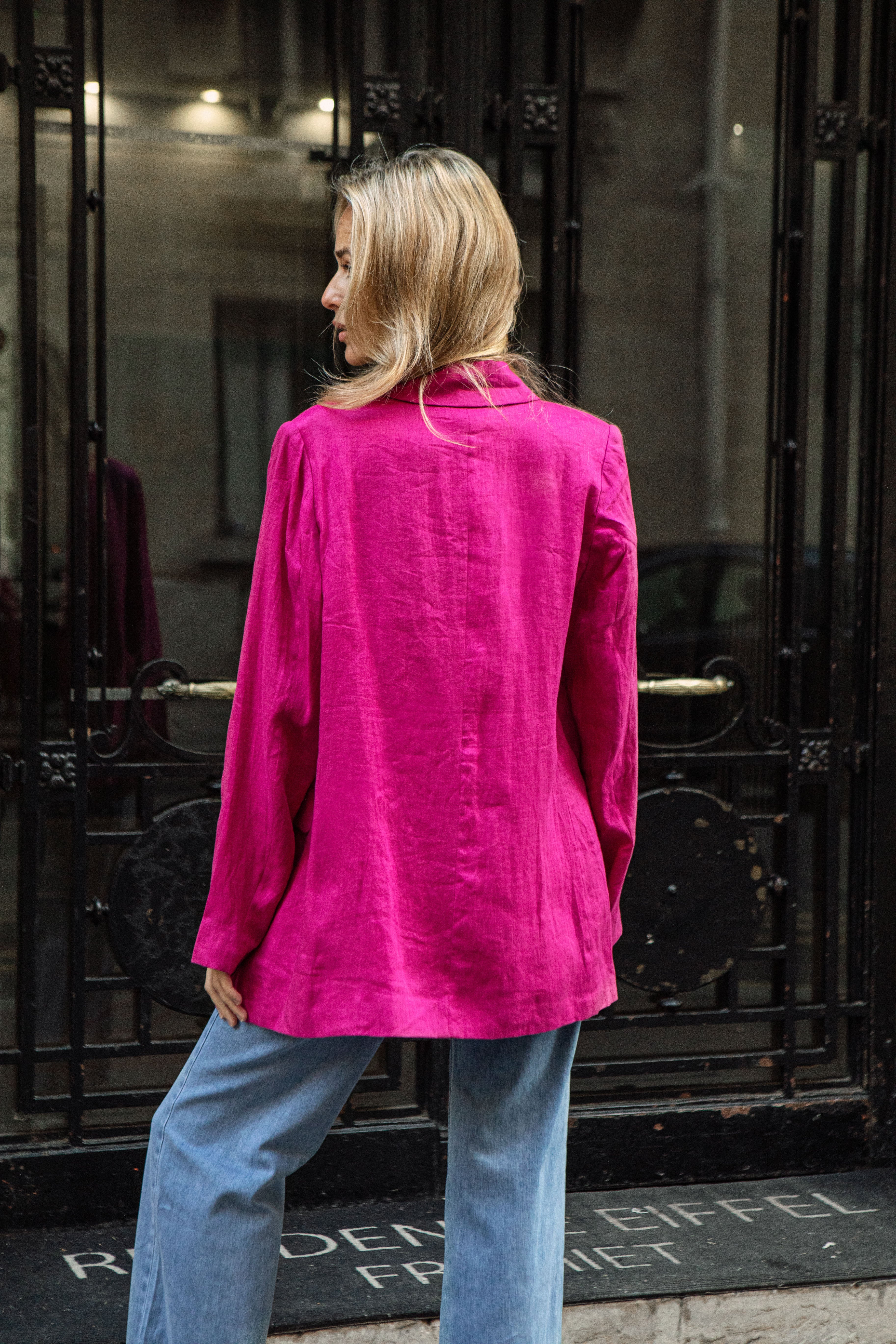 Parisian Blazer - Fuchsia