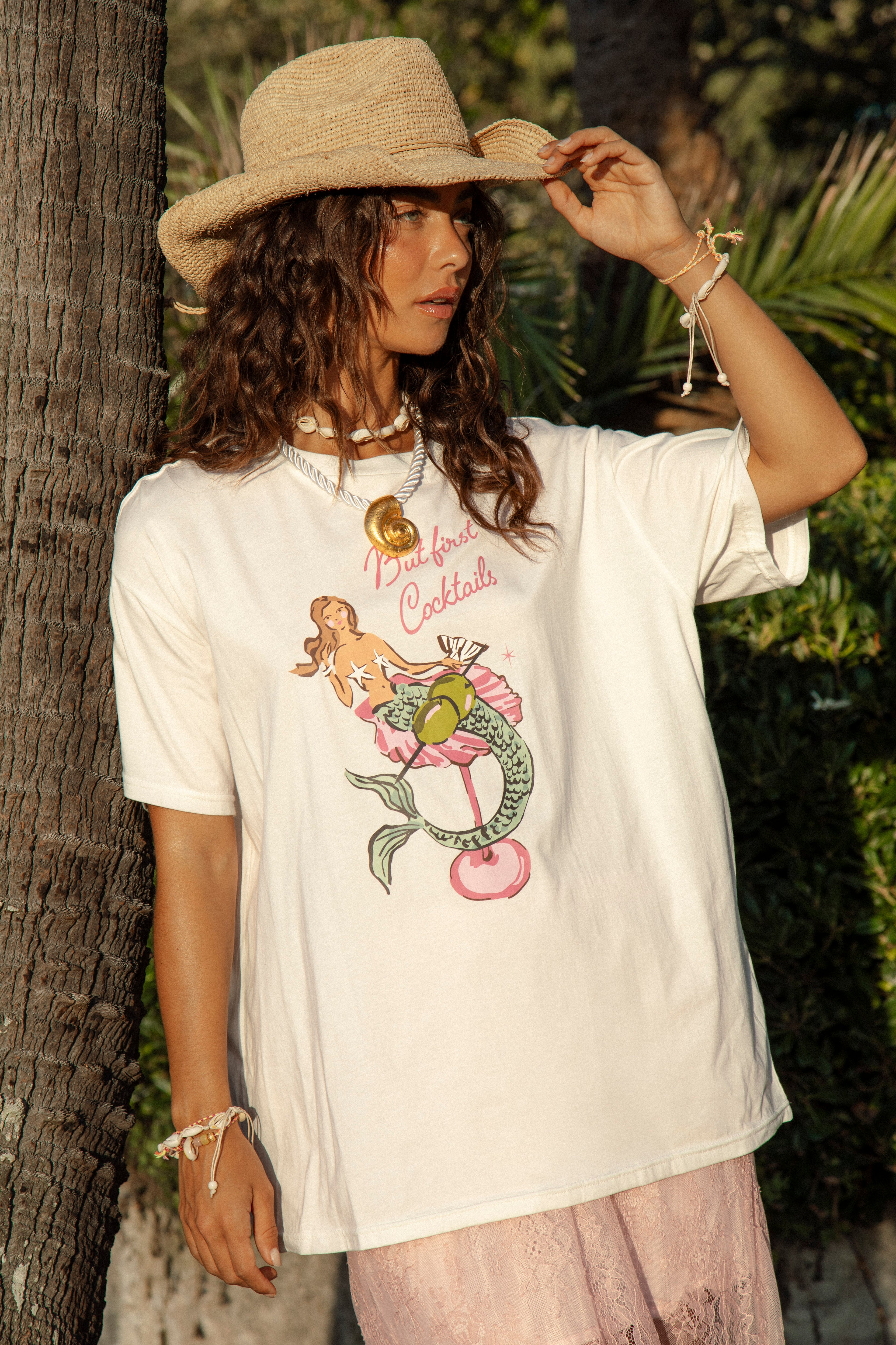 Mermaid Cocktail Oversized Tee