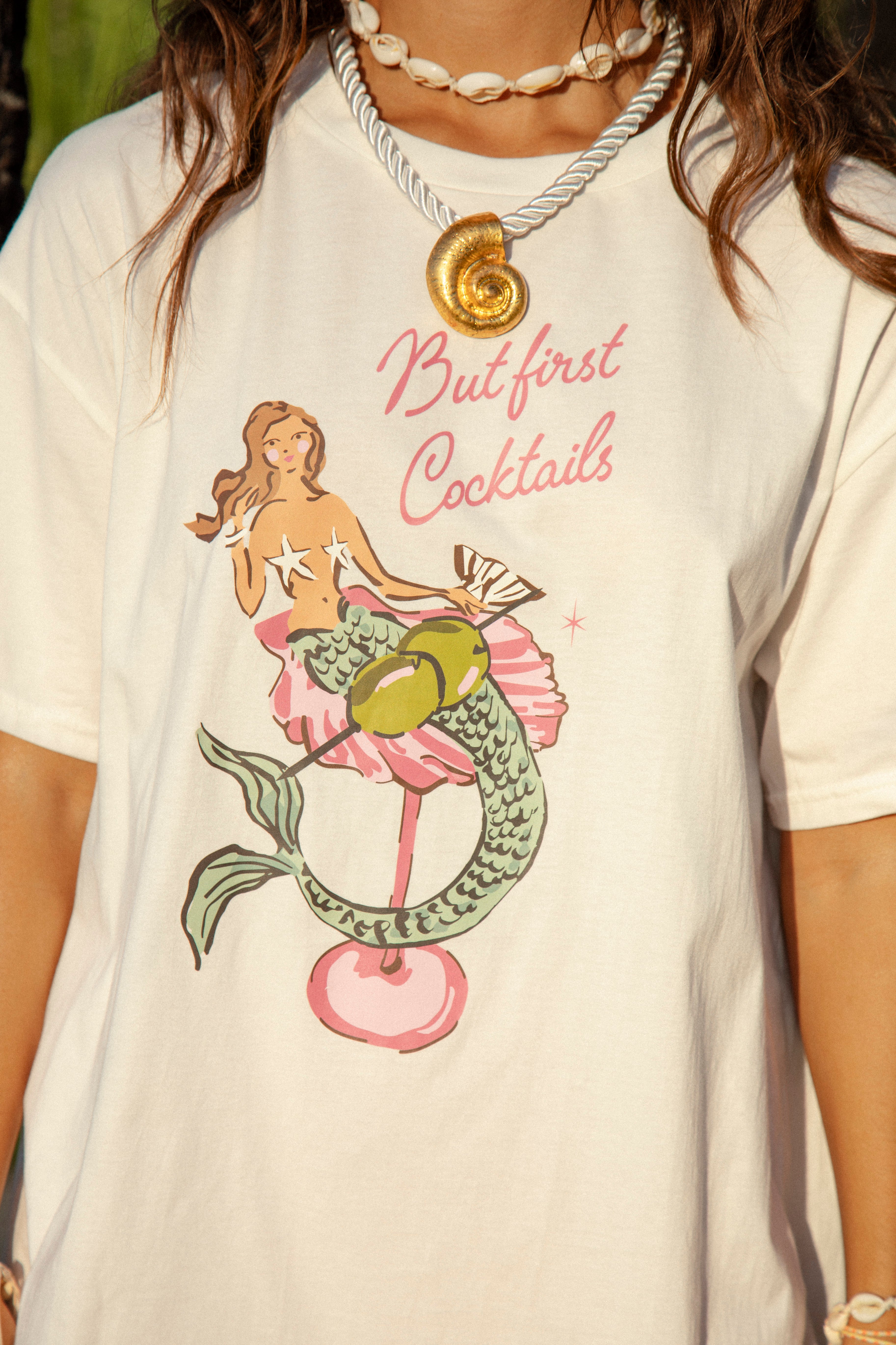 Mermaid Cocktail Oversized Tee