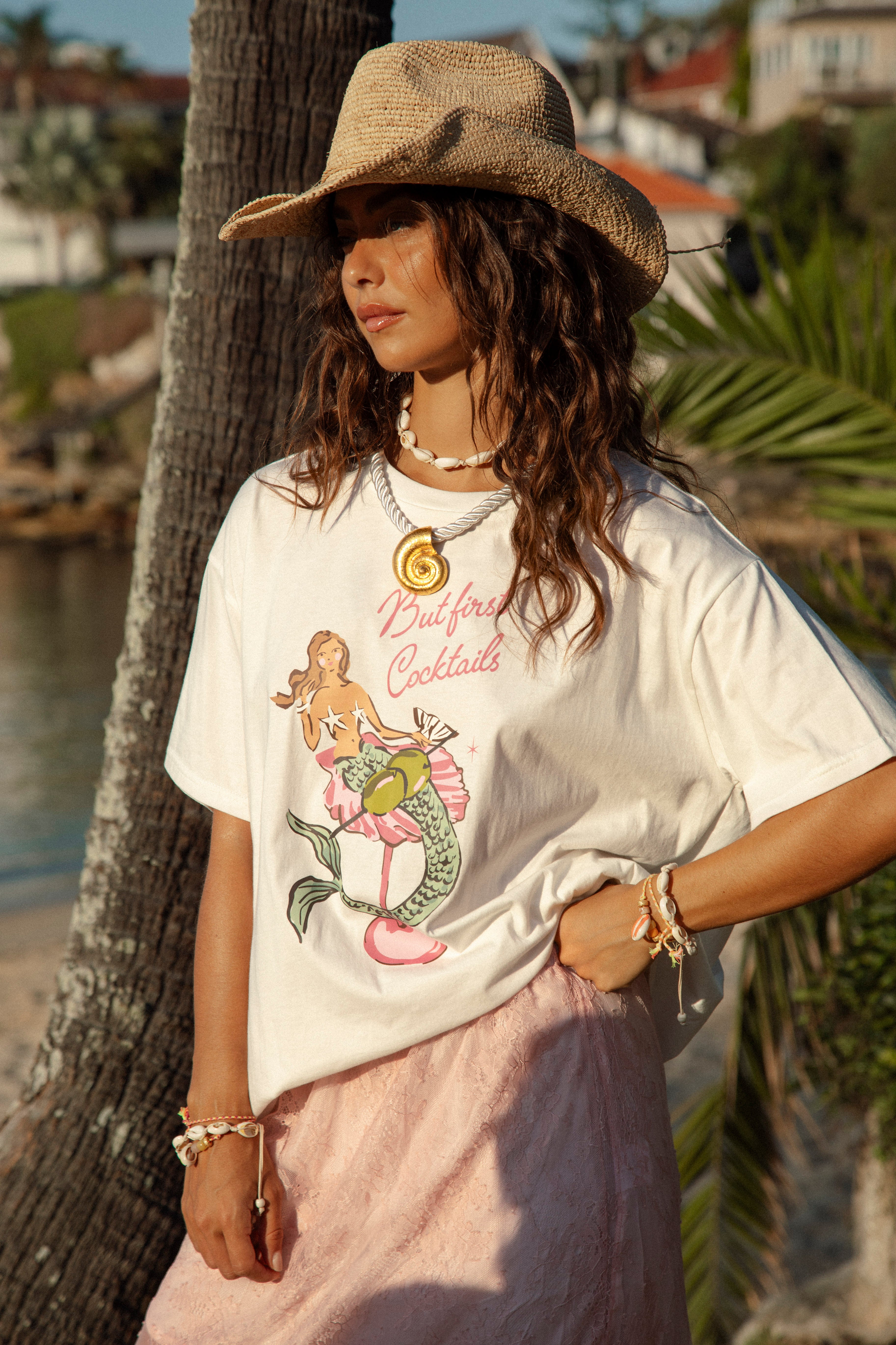 Mermaid Cocktail Oversized Tee