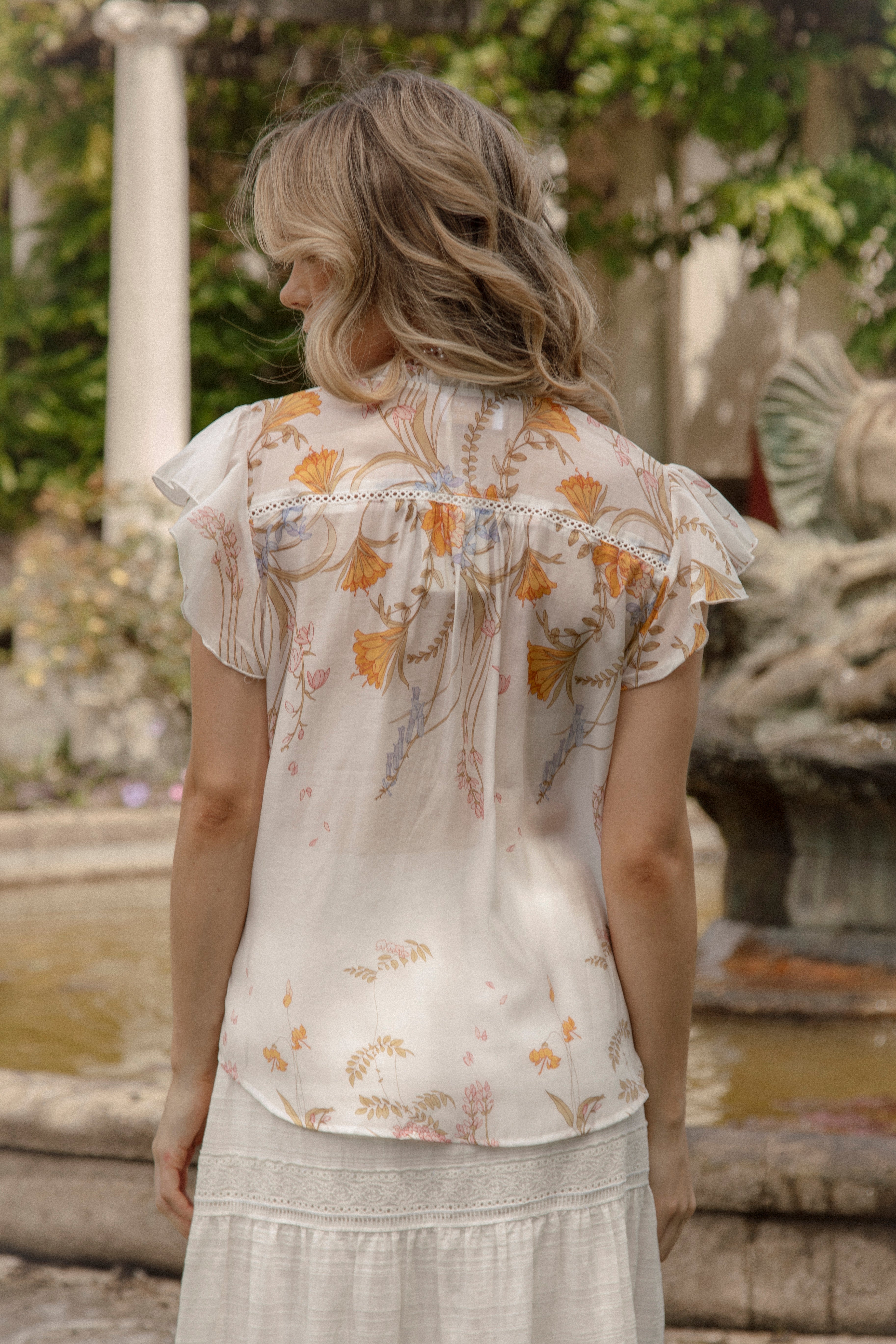 Dimity Blouse - Tea Garden