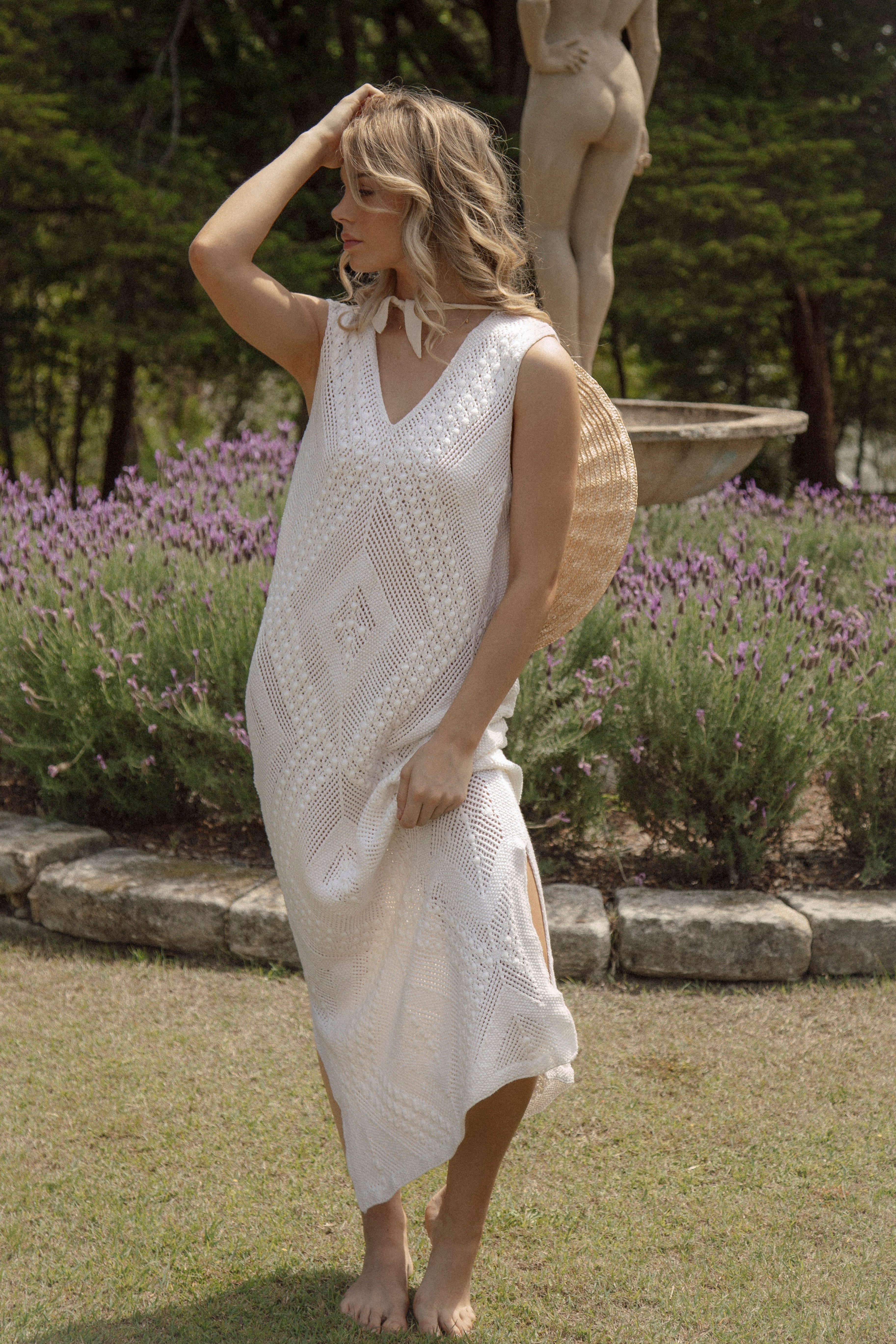 Joplin Crochet Dress - Lotus