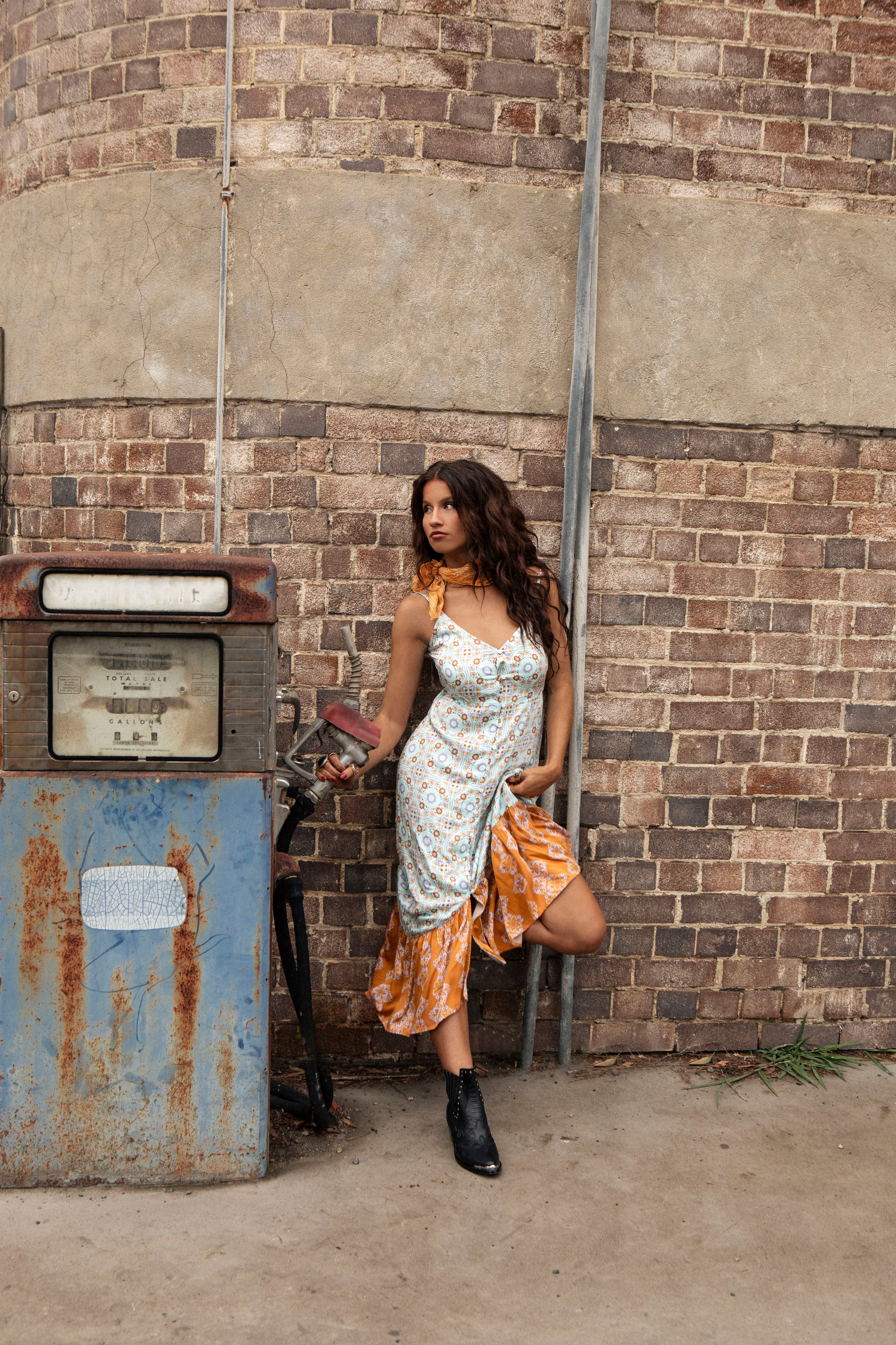 Roadside Slip Dress - Medina Blue