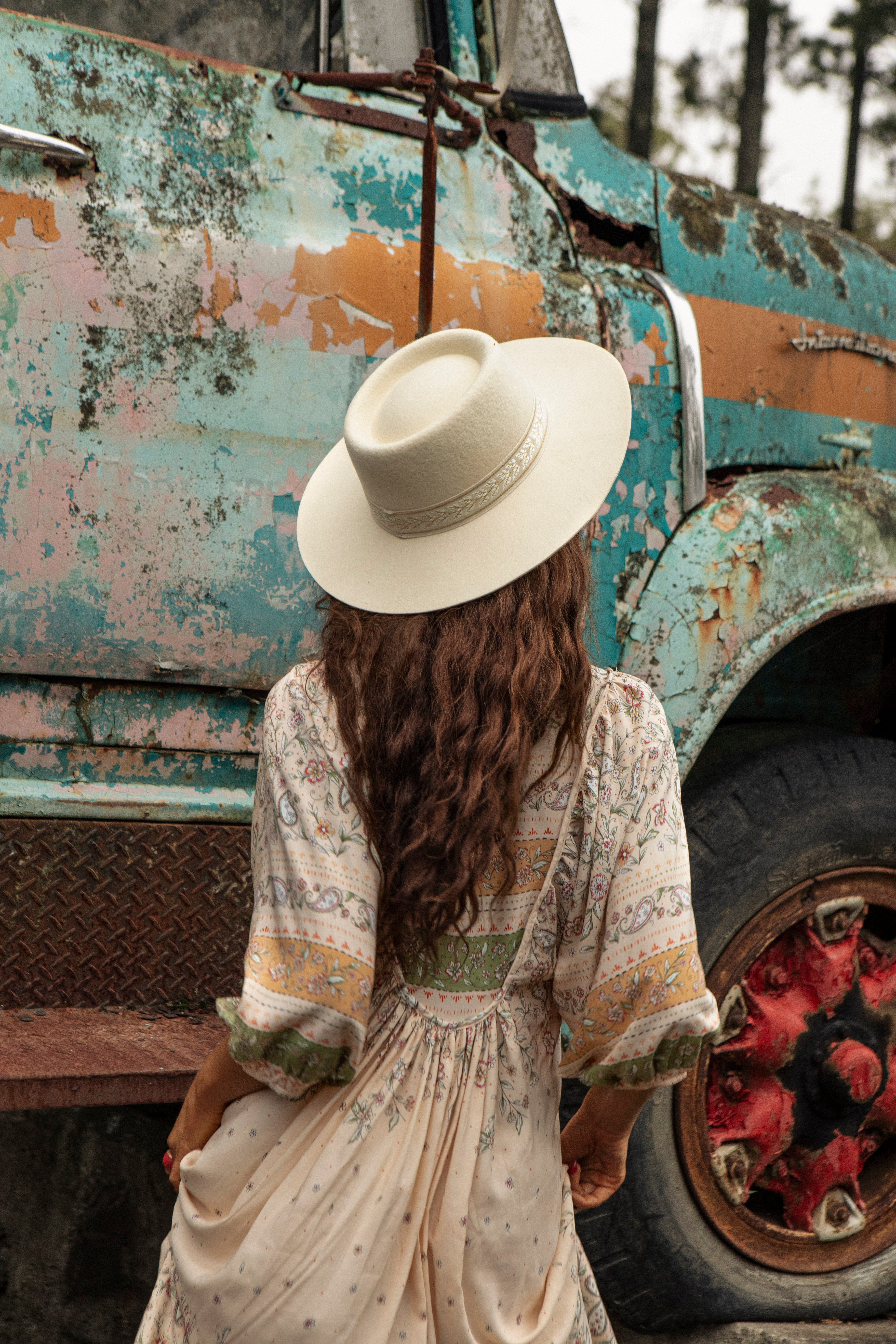 Wanderer Wide Brim Hat - Pearl