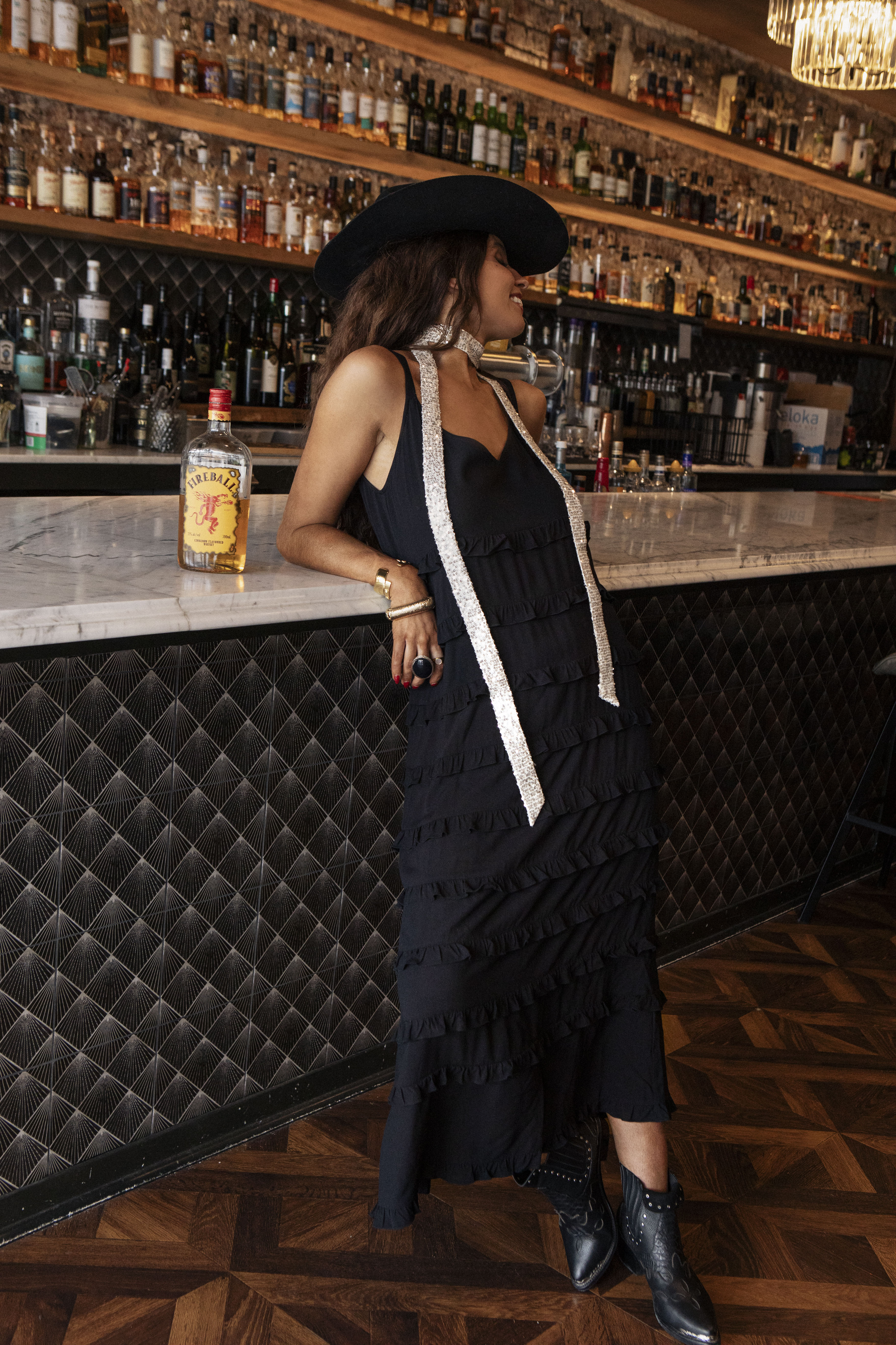 Coyote Frill Maxi Dress