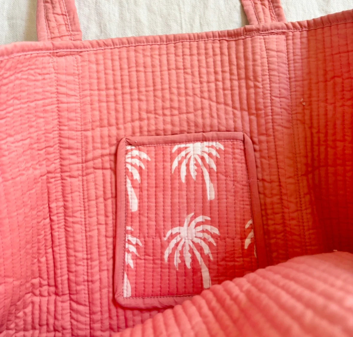 Weekender Tote - Palm Coral