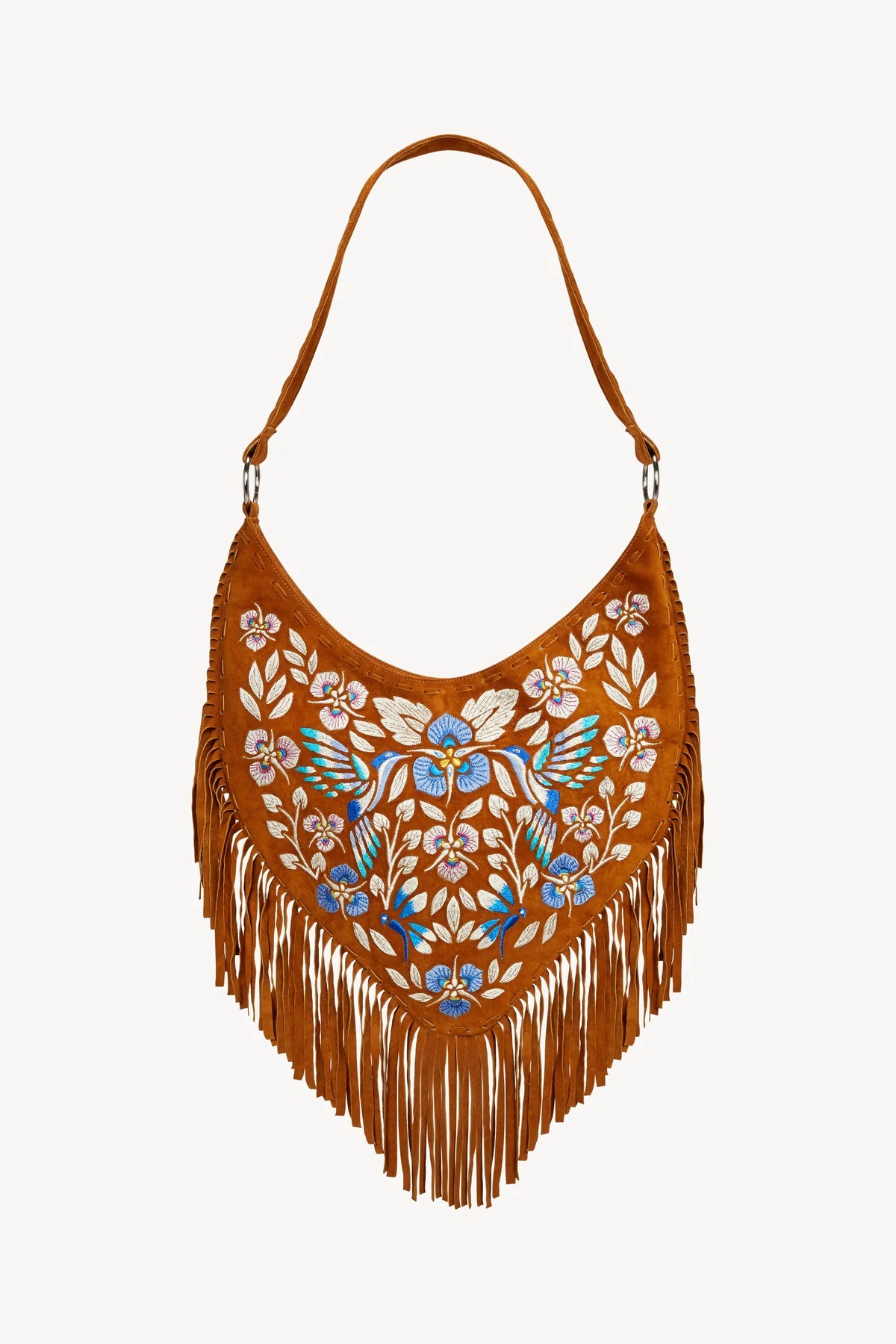 Georgina Embroidery Bag Dark Tan