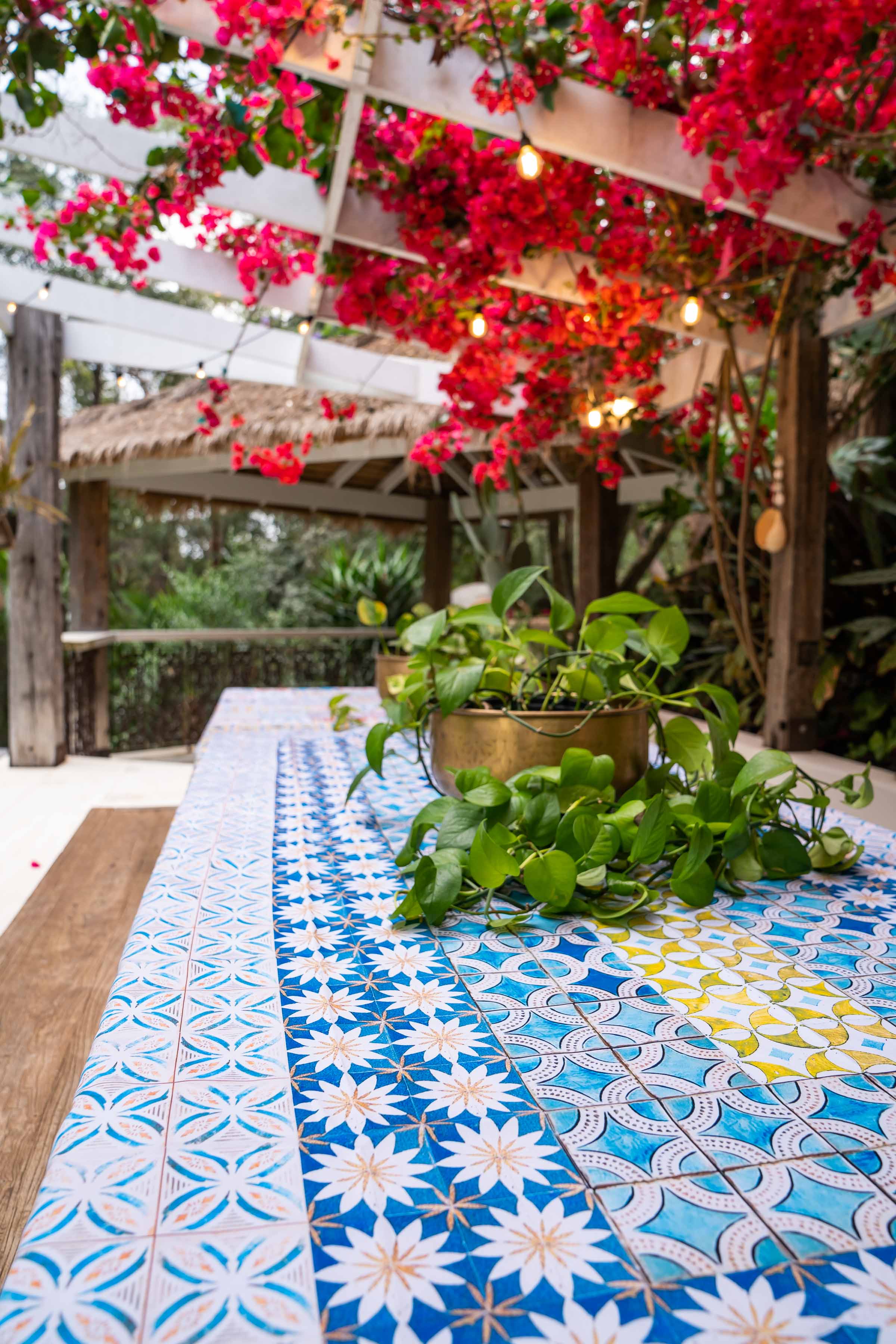 Canvas Tablecloth - Medina stripe