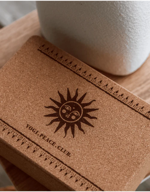 Cork Yoga Block - Sun