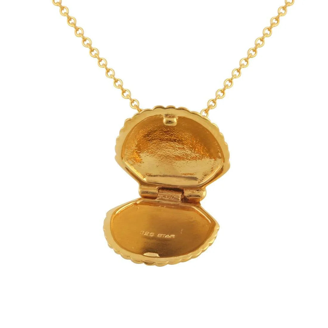 N279G - Seashell Locket Gold